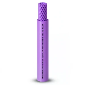 سلك كهرباء مفرد نحاس مجدول AWM 10 AWG 600 فولت عزل PVC بنفسجي 2500 قدم | شركة الفنار