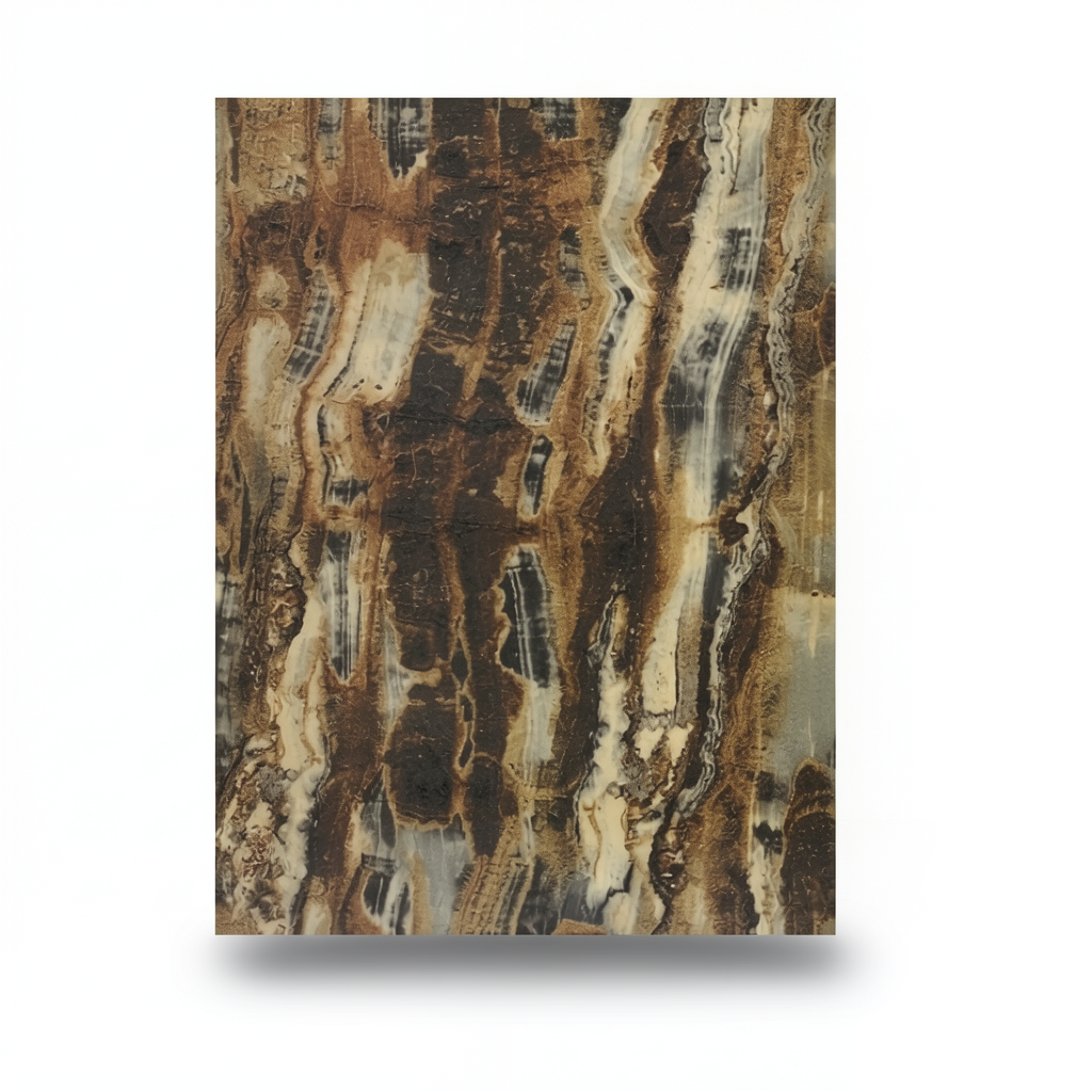 Marble Wall Decoration Dark Brown 10m x 1.06m, Model 84631