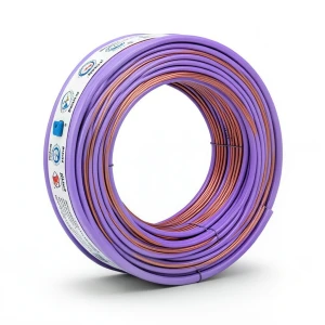 سلك مفرد نحاس مجدول AWM 600 فولت مقاس 8 AWG معزول PVC بنفسجي 500 قدم | شركة الفنار