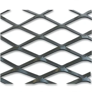 Hot Rolled Black Steel Expanded Metal Mesh 2.3 mm Thickness 2.44x2 m