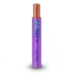 سلك مفرد نحاس مجدول 1/0 AWG 600 فولت عزل PVC بنفسجي طول 500 قدم | شركة الفنار
