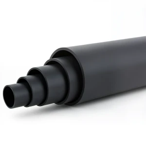 HDPE Pipe Nominal Pressure 4 Bar PE 80 OD 200 mm SDR 41 Black
