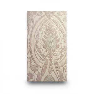 Classic Wall Covering Beige Color, 10m Length, 0.73m Width, Model 2456