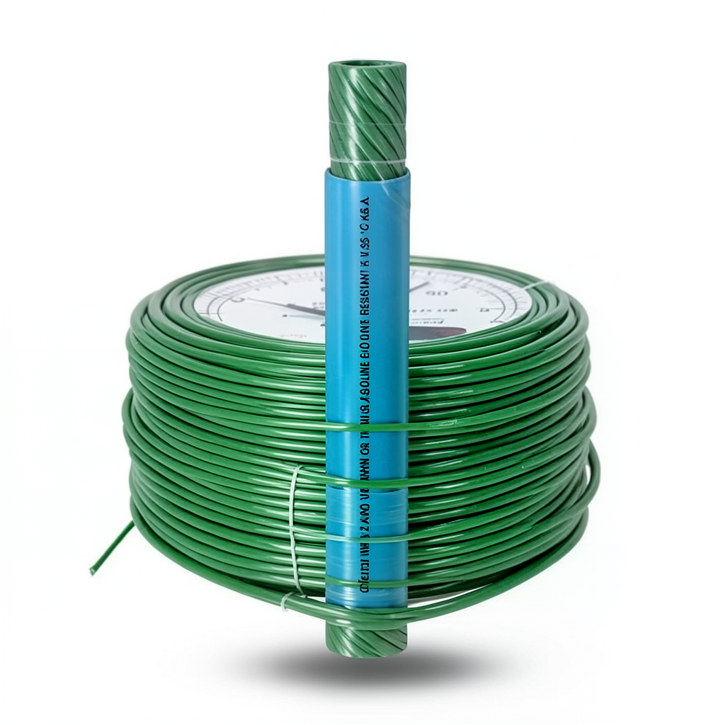 سلك امريكي AWM نحاس مجدول 600 فولت 1/0 AWG معزول PVC لون أخضر طول 500 قدم | شركة الفنار