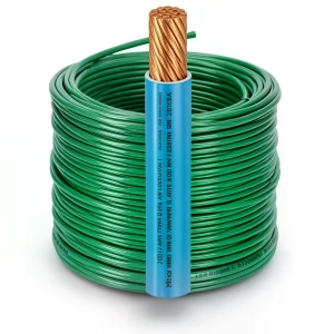 لفة سلك امريكي AWM نحاس مجدول 600 فولت 2/0 AWG عزل PVC لون أخضر 500 قدم | شركة الفنار