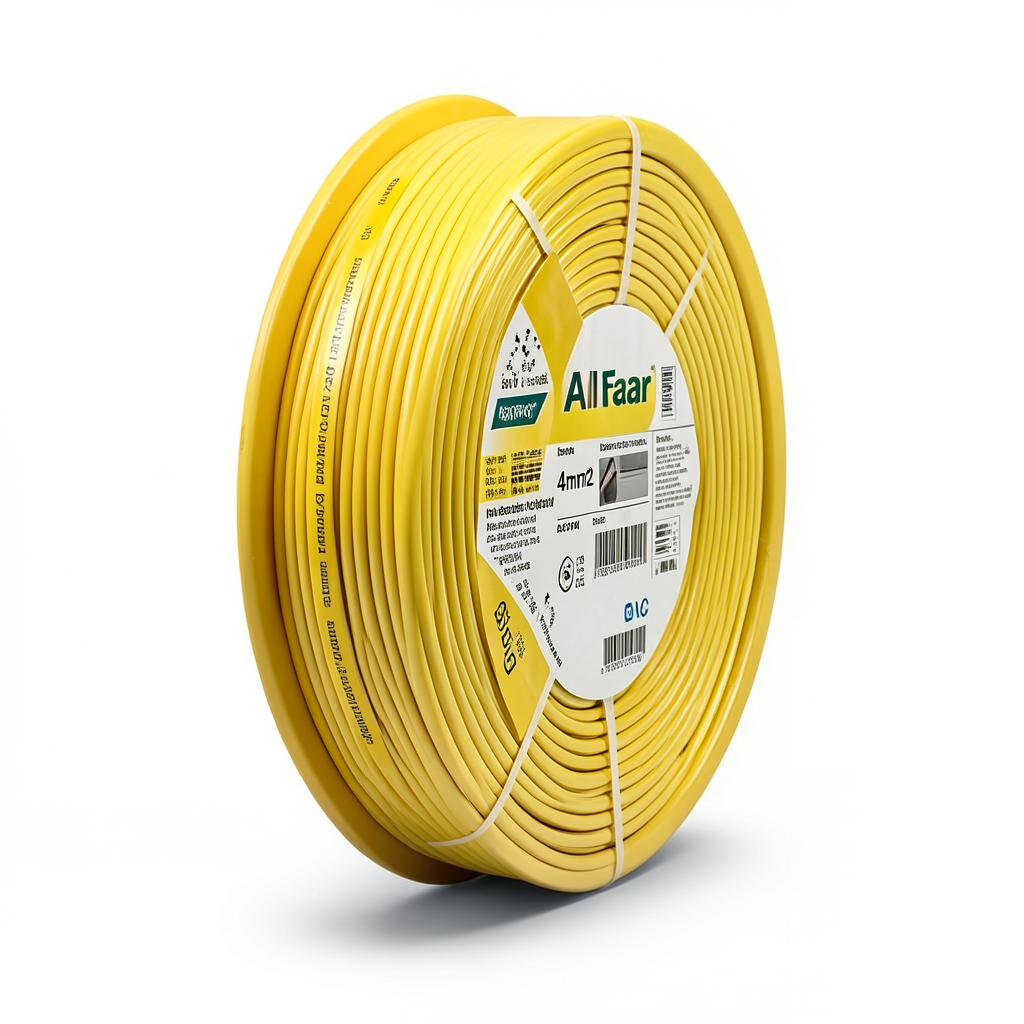 4mm2 Copper Flexible Electrical Wire 450/750V, Heat Resistant PVC Insulation 0.8mm Thick | Al Fanar Alfanar