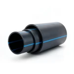 أنابيب بلاستيك HDPE ضغط 10 بار PE 100 قطر خارجي 630 مم SDR 17 أسود مع خط أزرق