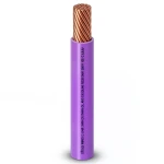 سلك مفرد نحاس مجدول AWM مقاس 4 AWG، جهد 600 فولت، عزل PVC بنفسجي، 500 قدم | شركة الفنار