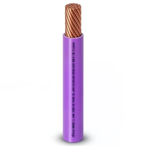 سلك مفرد نحاس مجدول AWM مقاس 4 AWG، جهد 600 فولت، عزل PVC بنفسجي، 500 قدم | شركة الفنار