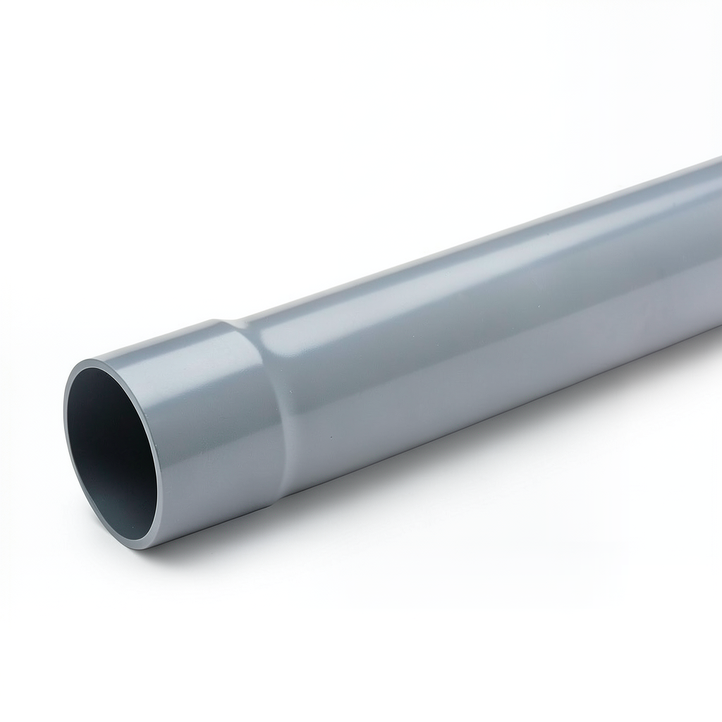 UPVC Pipe Nominal Pressure 4 Bar Size 315 mm Thickness 6.2 mm Grey Color