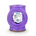 سلك مفرد نحاس مجدول 600 فولت AWM مقاس 3 AWG معزول PVC بنفسجي طول 500 قدم | شركة الفنار