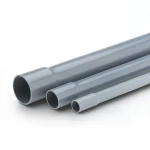 UPVC Pipe Nominal Pressure 10 Bar Size 50 mm Thickness 2.4 mm Gray Color