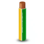 سلك مفرد 150 ملي 450/750 فولت، لون اخضر/اصفر، موصل نحاس مرن معزول PVC | شركة الفنار