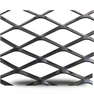 Hot Rolled Black Steel Expanded Metal Mesh 2 mm Thick 2.44m Width 3m Length