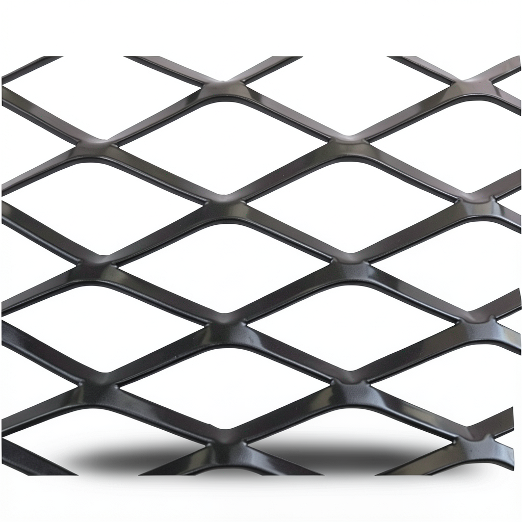 Hot Rolled Black Steel Expanded Metal Mesh 2 mm Thick 2.44m Width 3m Length