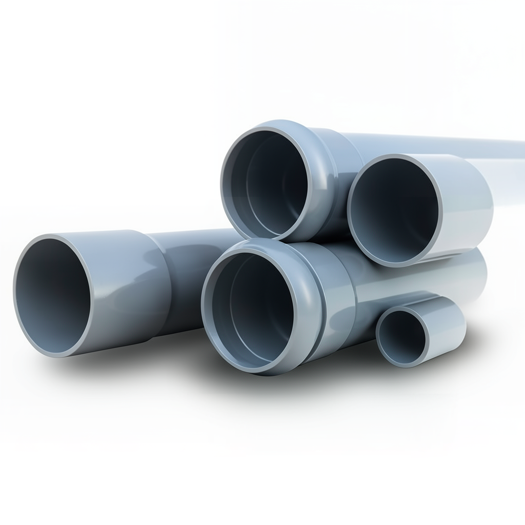 UPVC Pipes Nominal Pressure 10 Bar Outer Diameter 25 mm Thickness 1.5 mm Gray