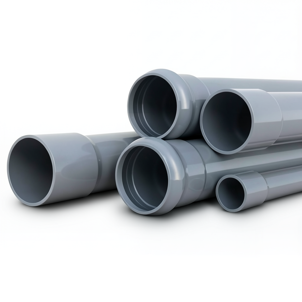 UPVC Pipes Nominal Pressure 16 Bar Outside Diameter 20 mm Thickness 1.5 mm Gray