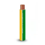 سلك كهرباء مفرد 240 مم2 450/750 فولت، لون اصفر/اخضر، موصل نحاس مرن معزول PVC | شركة الفنار