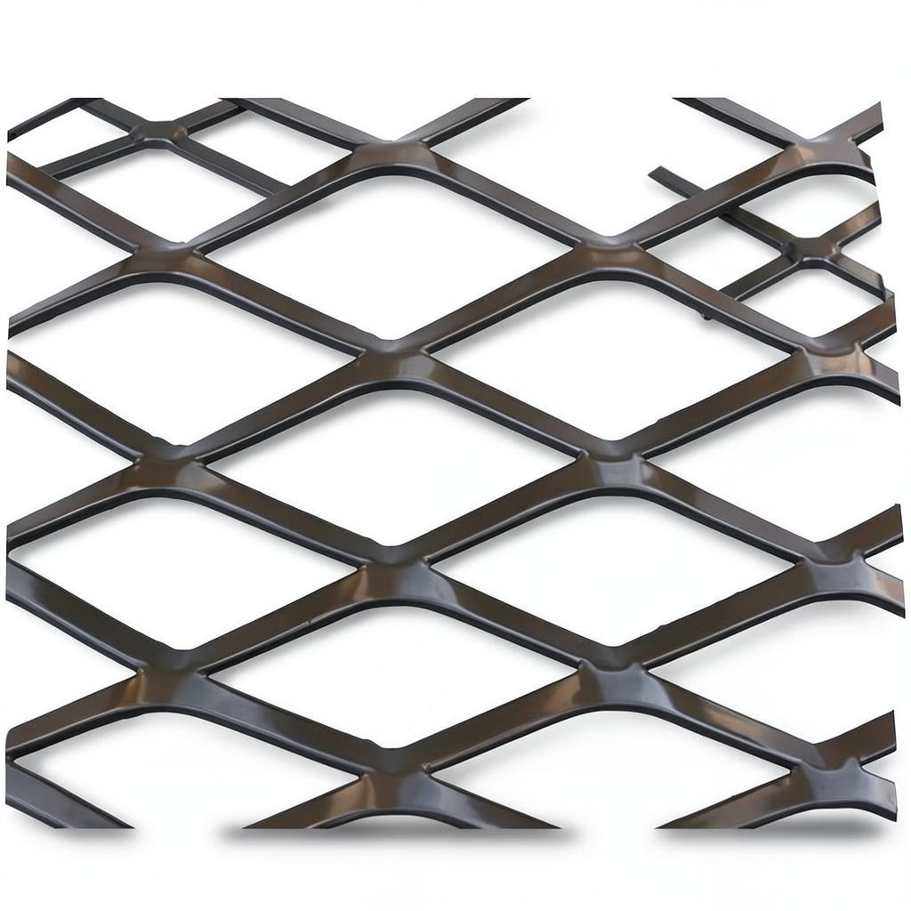 Hot Rolled Black Steel Expanded Metal Mesh Thickness 1.5 mm Width 2.44 m Length 5 m