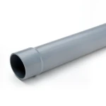 UPVC Plastic Pipe 4 Bar Pressure 450 mm Diameter 8.9 mm Thickness Gray