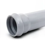UPVC Plastic Pipe Class 4 Outside Diameter 180 mm Thickness 8.6 mm Gray Color