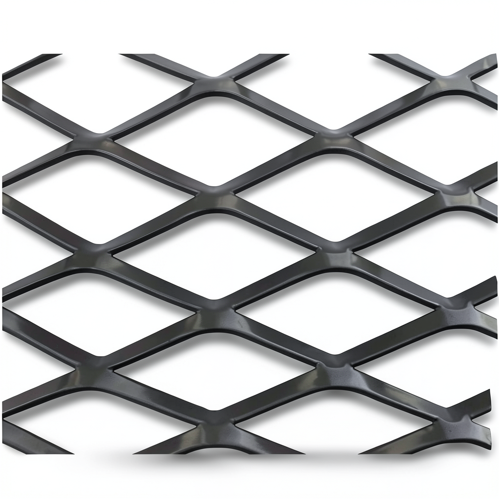 Hot Rolled (Black) Steel Expanded Metal Mesh Thickness 2.3 mm Width 2.44 m Length 4 m