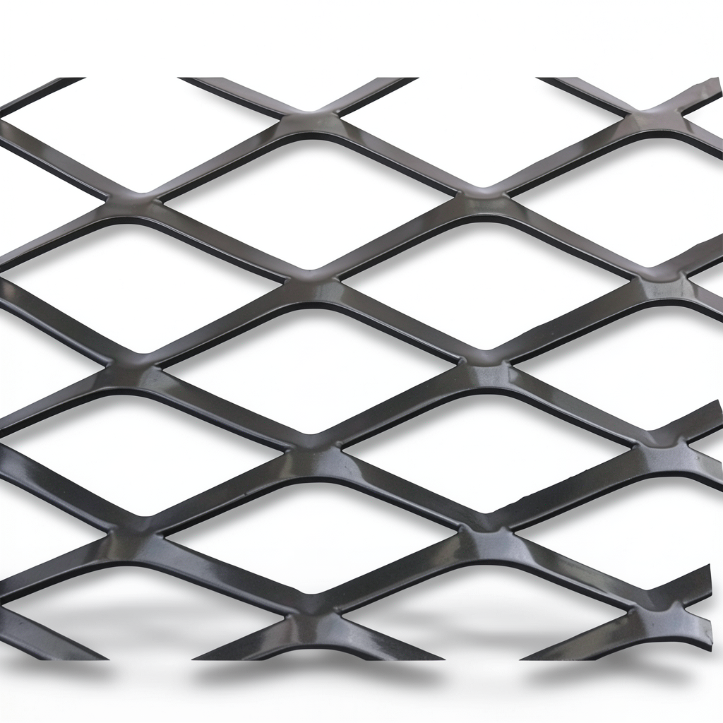 Hot Rolled Black Steel Expanded Metal Mesh Thickness 1.2 mm Width 2.44 m Length 6 m