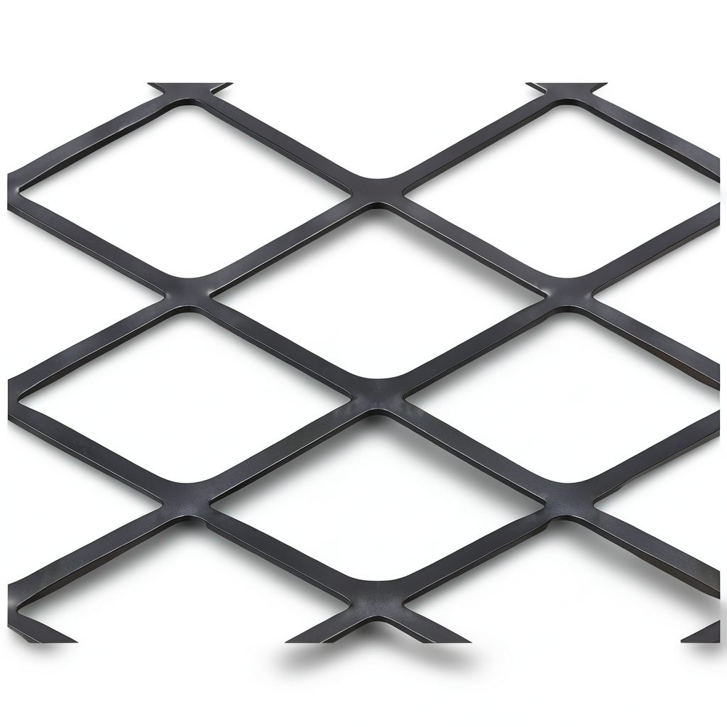 Hot Rolled Black Steel Expanded Metal Mesh Thickness 2.7 mm Width 1.22 m Length 5 m