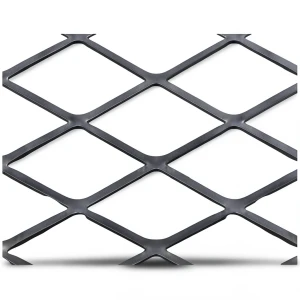 Hot Rolled Black Steel Expanded Metal Mesh 2.3 mm Thickness 6 M Length 1.22 M Width