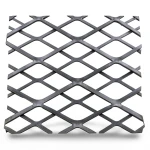 Hot Rolled Black Steel Expanded Metal Mesh Thickness 2.8 mm Width 1.22 m Length 1 m