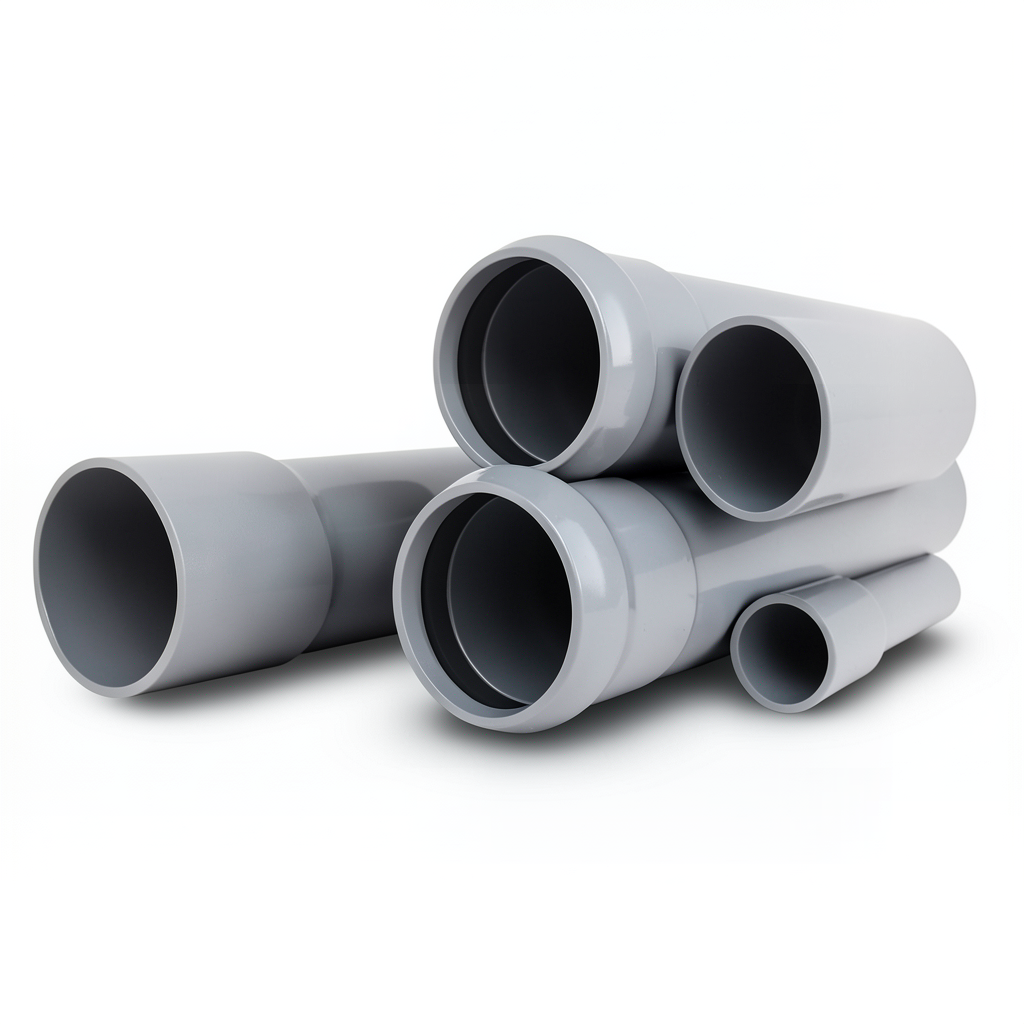 UPVC Pipes Nominal Pressure 10 Bar OD 75 mm Thickness 3.6 mm Gray