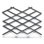 Hot Rolled Black Steel Expanded Metal Mesh Thickness 2.7 mm Width 1.22 m Length 3 m
