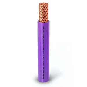 سلك مفرد نحاس مجدول 600 فولت AWM مقاس 3/0 AWG عزل PVC بنفسجي طول 500 قدم | شركة الفنار