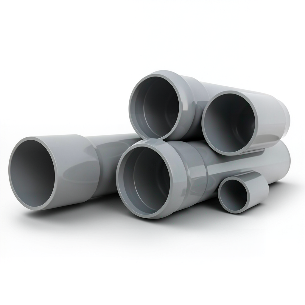 UPVC Pipes Nominal Pressure 6 Bar Outside Diameter 50 mm Thickness 1.8 mm Weight 0.422 kg/m Gray