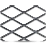 Hot Rolled Black Steel Expanded Metal Mesh Thickness 2.7 mm Width 1.22 m Length 5 m