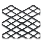 Hot Rolled Black Steel Expanded Metal Mesh Thickness 2.7 mm Width 1.22 m Length 6 m