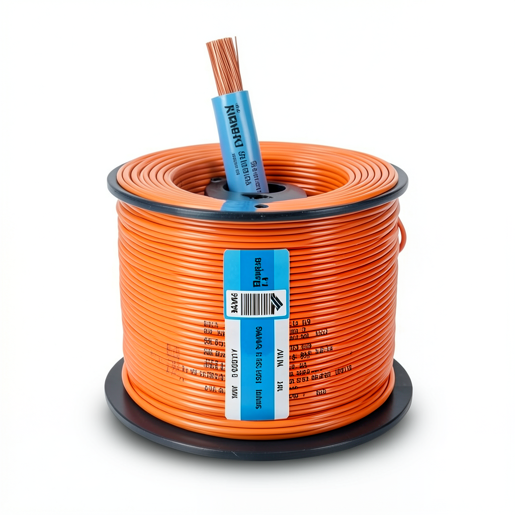 سلك مفرد نحاس مجدول AWM 600 فولت، 18 AWG، عزل PVC برتقالي، 2500 قدم | شركة الفنار