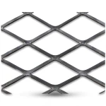 Hot Rolled Black Steel Expanded Metal Mesh Thickness 2.8 mm Width 1.22 m Length 1 m
