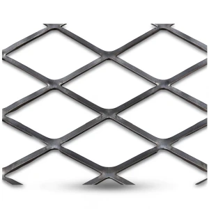 Hot Rolled Black Steel Expanded Metal Mesh Thickness 2.8 mm Width 1.22 m Length 1 m