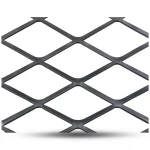 Hot Rolled Black Steel Expanded Metal Mesh Thickness 2.8 mm Width 1.22 m Length 2 m