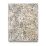 Leaf-patterned Wall Covering 10m x 1.06m Beige, Model 46701