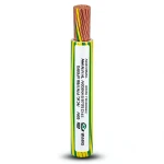 لفة سلك 6 AWG نحاس مجدول 600 فولت عزل PVC AWM اصفر/اخضر طول 2500 قدم | شركة الفنار