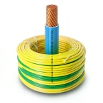 سلك 10 AWG نحاس مجدول 600 فولت عزل PVC AWM اصفر/اخضر طول 2500 قدم | شركة الفنار
