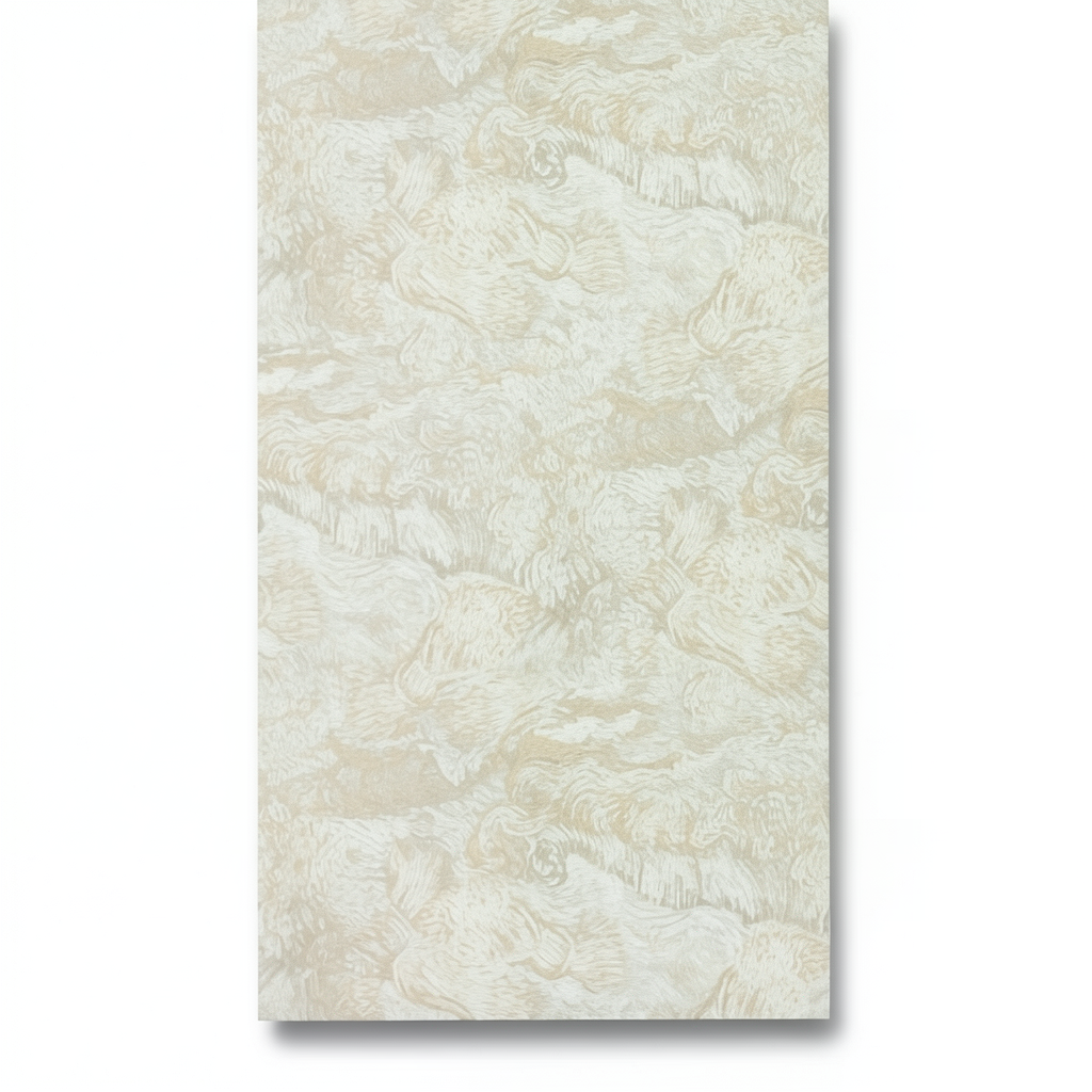 Patterned Wall Covering 10m x 0.53m Beige Color, Model 17171