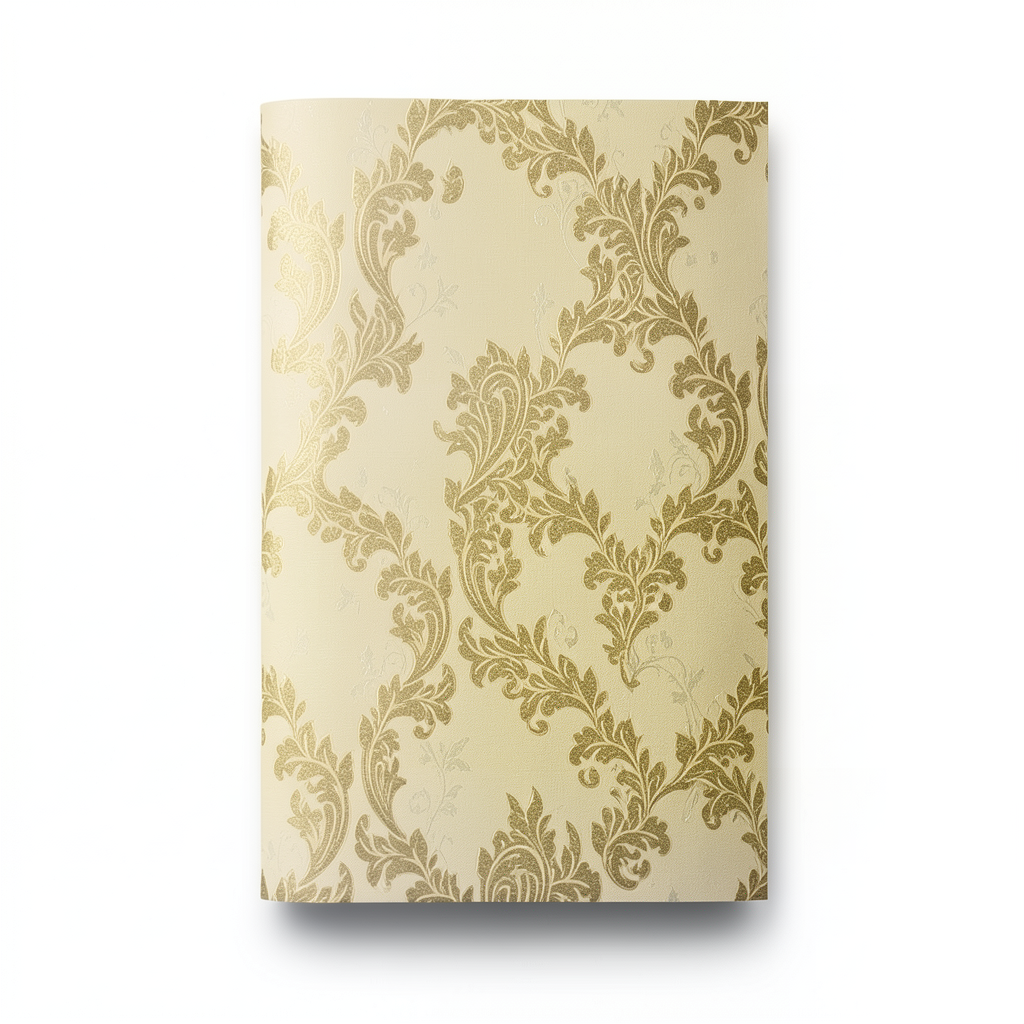 Classic Wall Covering Light Golden Color 10m x 0.73m, Model 7032