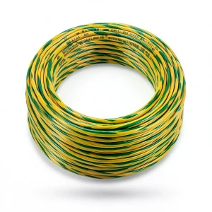 لفة سلك 6 AWG نحاس مجدول 600 فولت عزل PVC AWM اصفر/اخضر طول 2500 قدم | شركة الفنار