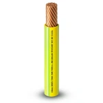 لفة سلك 1 AWG نحاس مجدول 600 فولت AWM عزل PVC اصفر/اخضر طول 2500 قدم | شركة الفنار