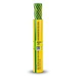 لفة سلك كهرباء 4 AWG نحاس مجدول 600 فولت AWM معزول PVC اصفر/اخضر 2500 قدم | شركة الفنار
