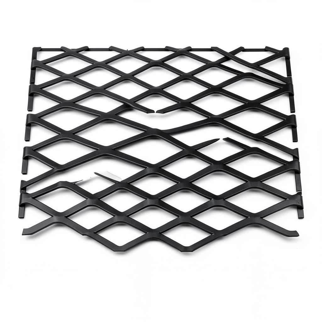 Hot Rolled Black Steel Expanded Metal Mesh Thickness 1.8 mm Width 2.44 m Length 6 m