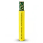سلك 3 AWG نحاس مجدول 600 فولت عزل PVC اصفر/اخضر طول 2500 قدم | شركة الفنار